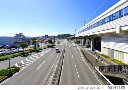 2021. Scenery of the Seto Ohashi Line from Kojima Station to Okayama Station 90144865