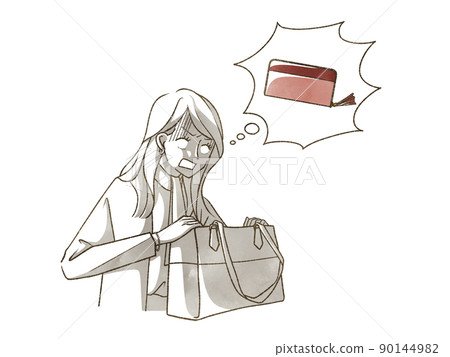 Woman who lost her wallet Woman who lost her wallet 90144982