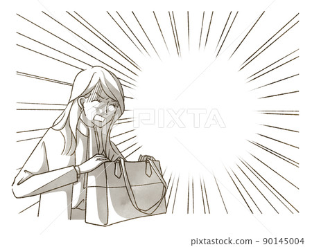 一個女人看到袋子裡面很震驚 90145004