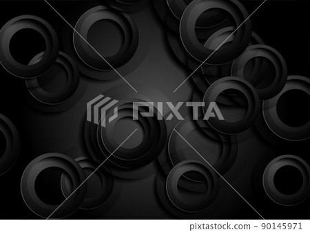 Tech glossy circles abstract geometric background Tech glossy circles abstract geometric background 90145971