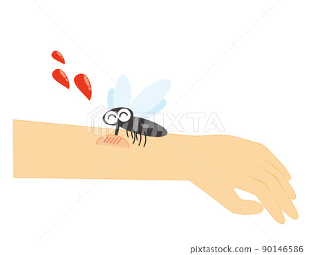 叮他們手臂的蚊子 Yabu 蚊子 叮他們手臂的蚊子 Yabu 蚊子 90146586