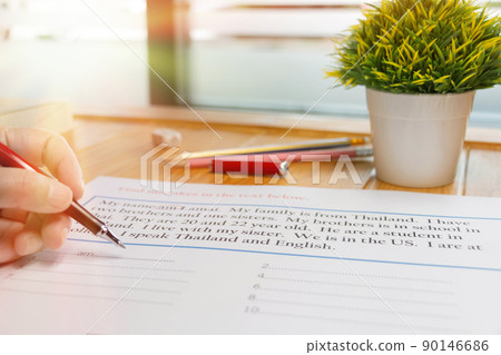 English exercise to find mistake grammar on wooden table English exercise to find mistake grammar on wooden table 90146686