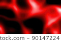 Red wave ink fractal background 90147224