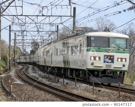 日本國鐵 185 系列東海道線早川 Nefu Kawama 日本國鐵 185 系列東海道線早川 Nefu Kawama 90147317