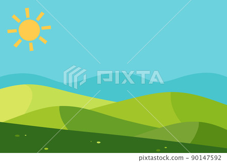 Background illustration_mountain landscape 90147592