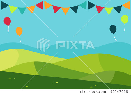 Background illustration_mountain landscape Background illustration_mountain landscape 90147968
