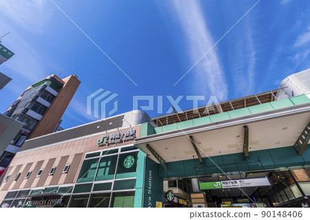 JR "Asagaya" station south exit entrance JR "Asagaya" station south exit entrance 90148406