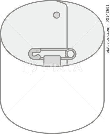 Illustration of a curled white armband 90148691