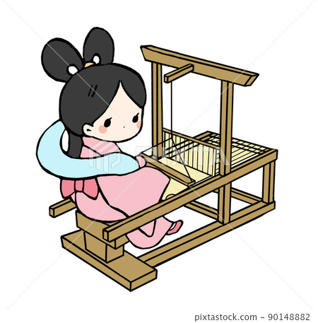 Illustration of Orihime weaving 90148882