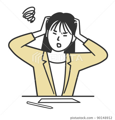 A woman who feels the limits of document preparation 90148912