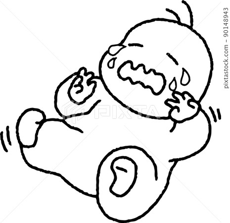 Illustration of a crying baby 90148943