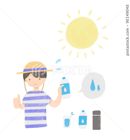 Hydration for heat stroke measures Hydration for heat stroke measures 90149048