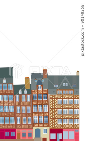 Rennes rennes Brittany France leaning house 90149258