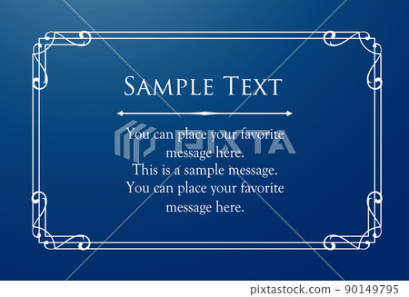 Luxury card design. Antique decorative design. Elegant edge pattern. 90149795
