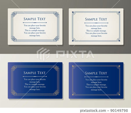 Luxury card design. Antique decorative design. Elegant edge pattern. Luxury card design. Antique decorative design. Elegant edge pattern. 90149798