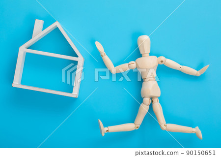 畫娃娃和房子模型 畫娃娃和房子模型 90150651