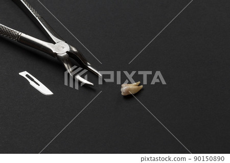 Set of metal dental instruments for teeth dental care Set of metal dental instruments for teeth dental care 90150890