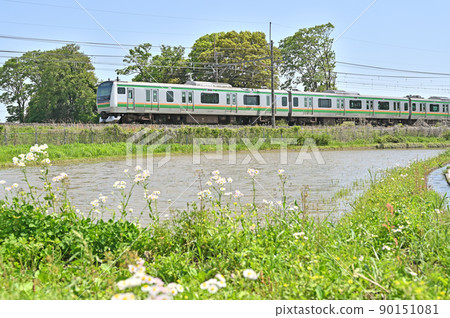 Railway JR East: Utsunomiya Line E233 series E-57F (horizontal tips) Railway JR East: Utsunomiya Line E233 series E-57F (horizontal tips) 90151081