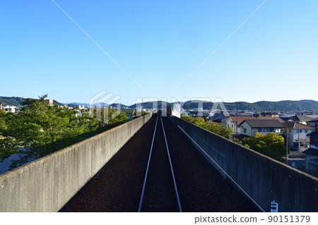 2021 年。早上水島臨海鐵道水島本線的風景 2021 年。早上水島臨海鐵道水島本線的風景 90151379