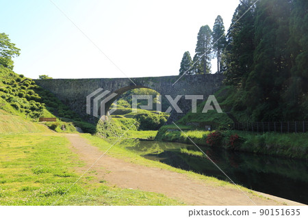 Tsujun Bridge (World Heritage Irrigation Structure Heritage / National Important Cultural Property) [Yamato Town, Kumamoto Prefecture] 90151635