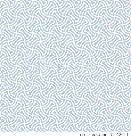 Light Blue Seamless Retro Pattern - Stock Illustration [90152003] - PIXTA