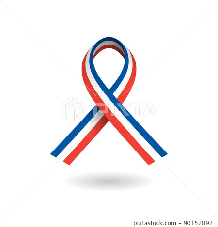 National tricolor ribbon of France 90152092