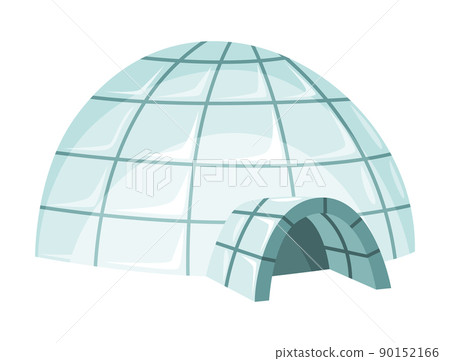 Igloo icon. Cartoon vector icehouse. Winter construction from ice blocks. Eskimo peoples house isolated on white background Igloo icon. Cartoon vector icehouse. Winter construction from ice blocks. Eskimo peoples house isolated on white background 90152166