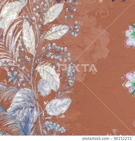Beautiful oil painting flower illustration Beautiful oil painting flower illustration 90152251