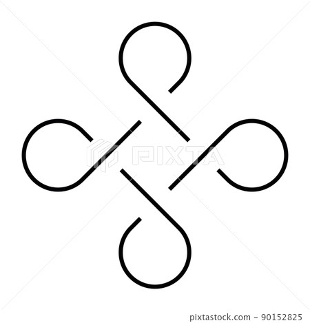 Bowen knot and endless loop sign 90152825