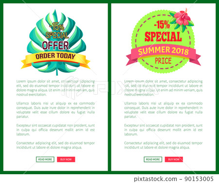 Special Offer Order Today Off Promo Posters Set 90153005