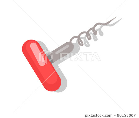 Corkscrew Colorful Template Isolated on White 90153007