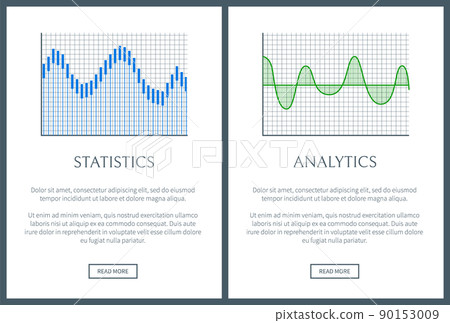 Statistics Collections Page Vector Illustration 90153009