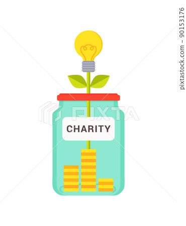 Charity Abstract Box Colorful Vector Illustration Charity Abstract Box Colorful Vector Illustration 90153176
