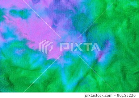 Abstract tie dye multicolor fabric cloth purple pattern texture Abstract tie dye multicolor fabric cloth purple pattern texture 90153226