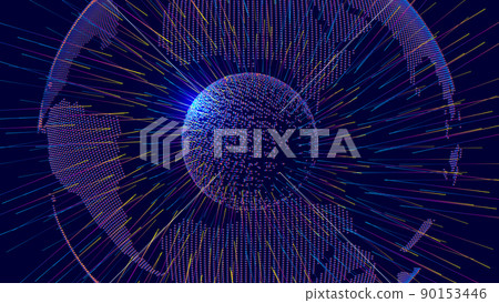 Radiation line, map line connection structure, world map, world network technology, globalization, internationalization, scientific technology concept Radiation line, map line connection structure, world map, world network technology, globalization, internationalization, scientific technology concept 90153446