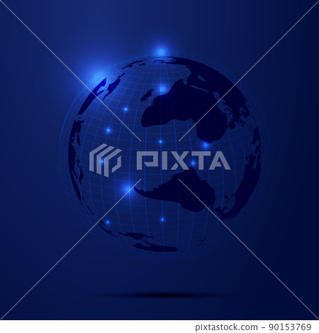 Deep indigo color science and technology Earth, globalization, internationalization, scientific technology concept abstract background Deep indigo color science and technology Earth, globalization, internationalization, scientific technology concept abstract background 90153769