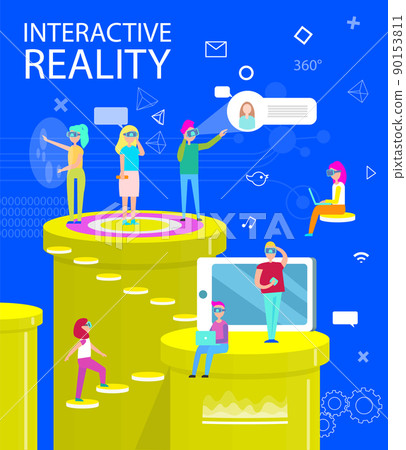 Interactive Reality Abstract Virtual World Poster Interactive Reality Abstract Virtual World Poster 90153811