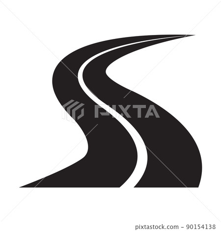 curved road letter S. icon vector asphalt way for graphic design, logo, website, social media, mobile app, UI curved road letter S. icon vector asphalt way for graphic design, logo, website, social media, mobile app, UI 90154138
