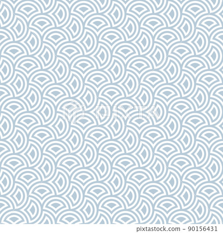 Light Blue Seamless Retro Pattern 90156431