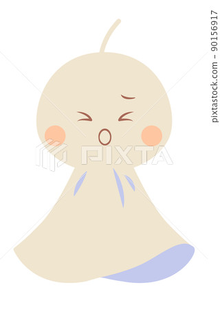 Teru teru bozu with a troubled face 90156917