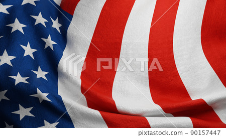 USA or American flag background 3D render 90157447