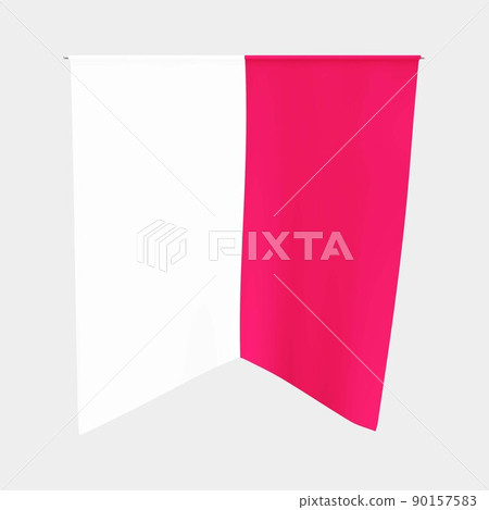 Polish gobelin or pennant. Poland national waving tapestry pennon, tapestrie and flag. Polish gobelin or pennant. Poland national waving tapestry pennon, tapestrie and flag. 90157583