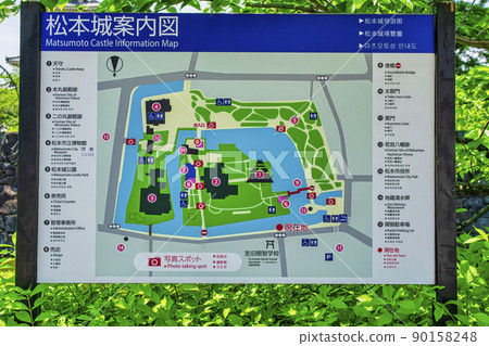 Nagano Prefecture Matsumoto Castle Guide Map Nagano Prefecture Matsumoto Castle Guide Map 90158248