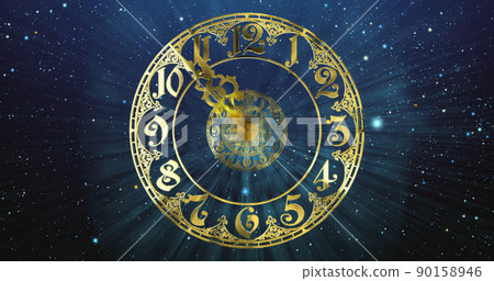 Classic gold dial .3D render - Stock Illustration [90158946] - PIXTA