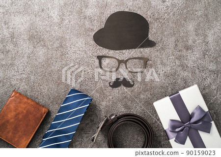 father's day background top view paper decoration Father's day 90159023