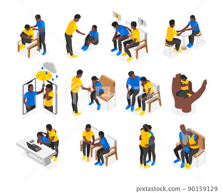 Empathy Characters Isometric Set Empathy Characters Isometric Set 90159129