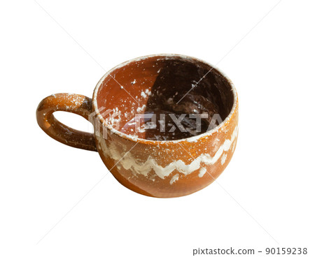 Handmade glazed clay mug made according to the master class, handmade dishes Handmade glazed clay mug made according to the master class, handmade dishes 90159238