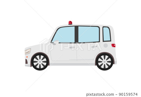 從側面看到的輕型車型臥底警車 從側面看到的輕型車型臥底警車 90159574