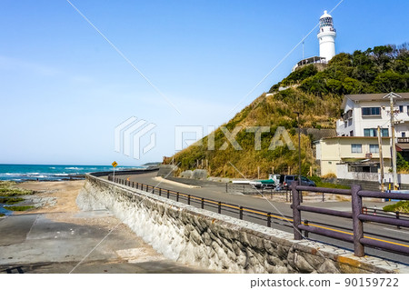 Omaesaki Lighthouse in fine weather (Omaezaki City, Shizuoka Prefecture) 90159722