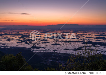 《Niigata Prefecture》 Echigo Plain at dawn 《Niigata Prefecture》 Echigo Plain at dawn 90160149